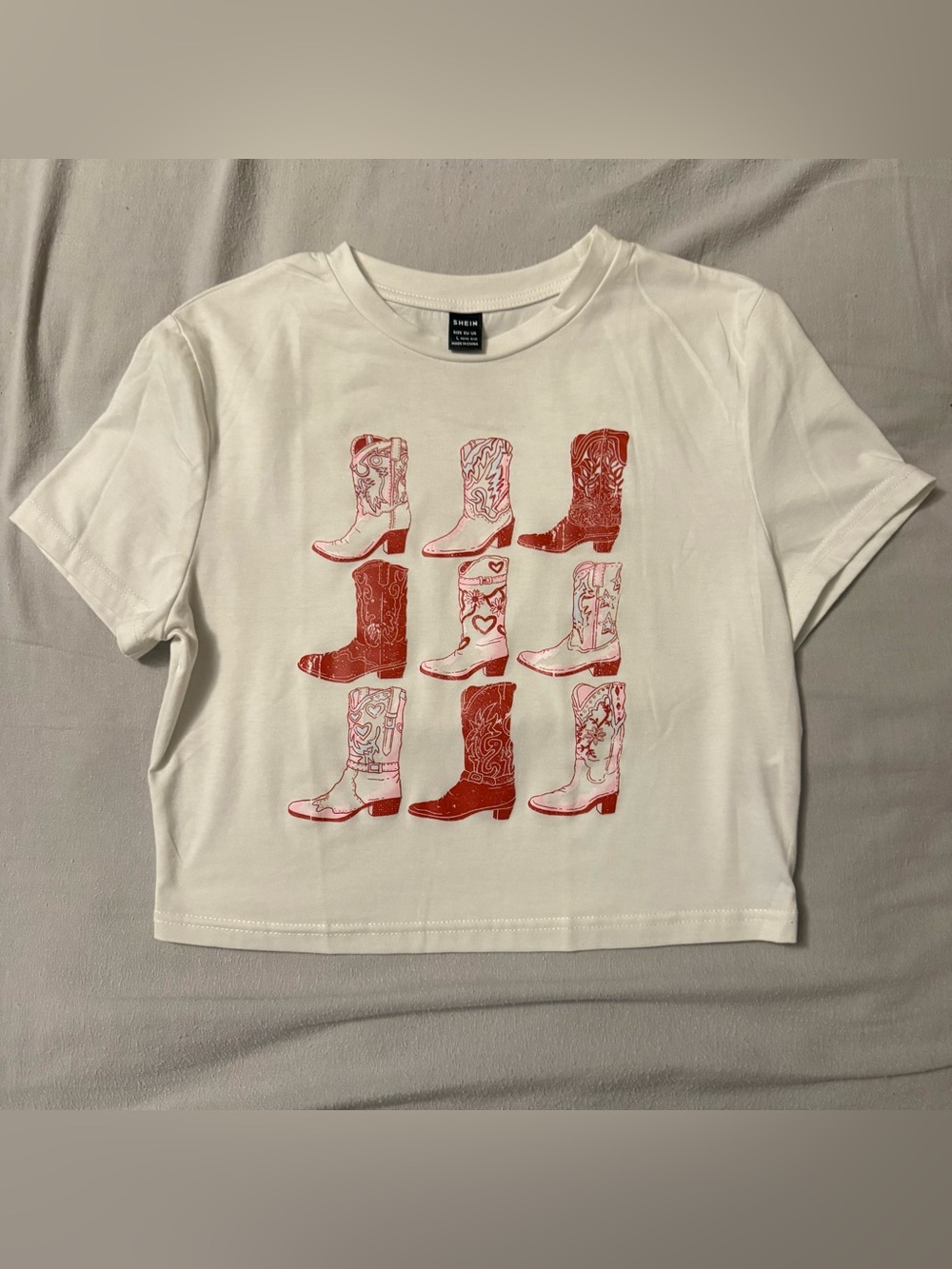 Shein Boots Baby Tee
